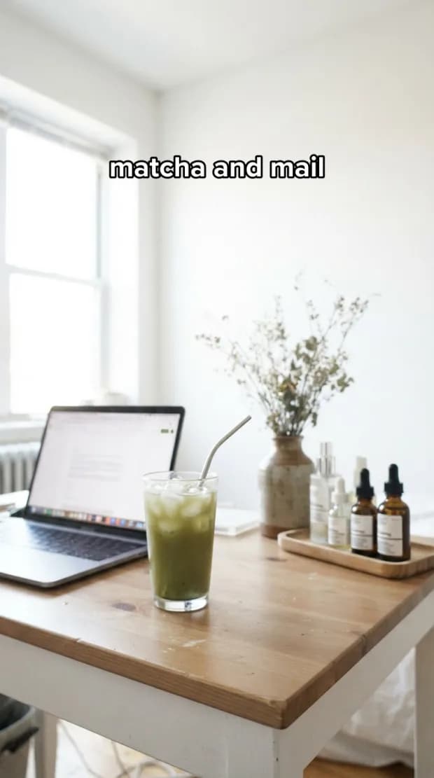 Slide 04 of a generated slideshow: four tasks to tick off before the emails pile up