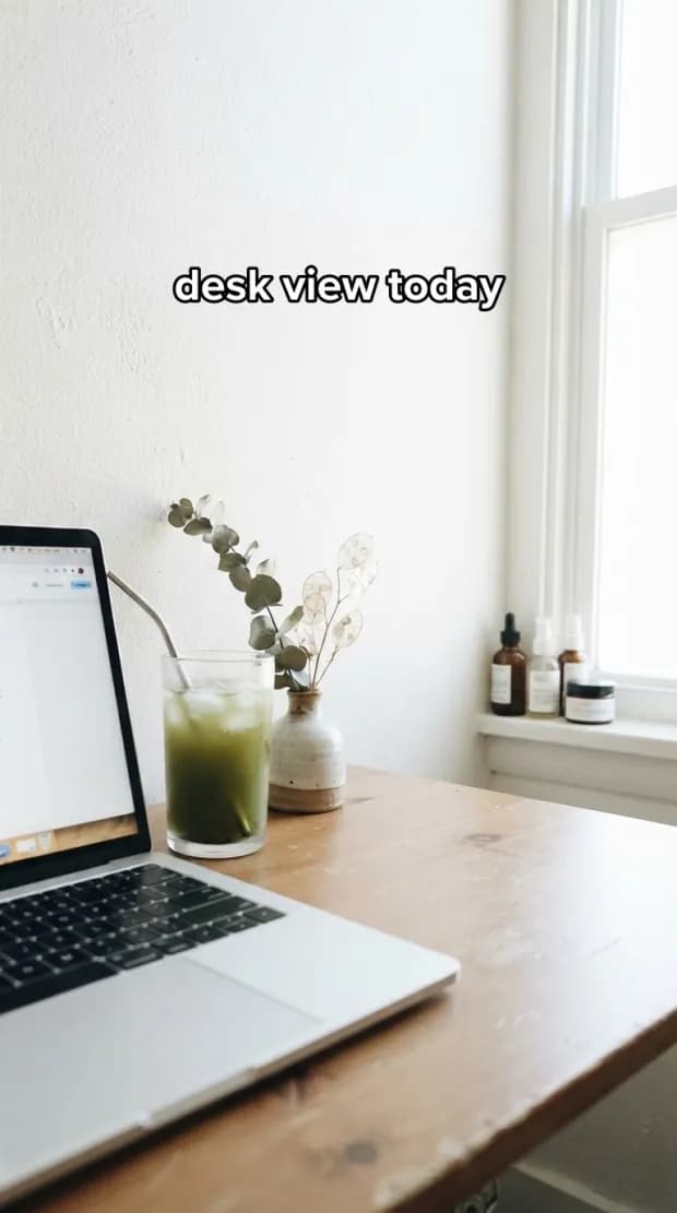 Slide 04 of a generated slideshow: balancing my job and my health with a routine that actually fits my life